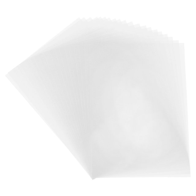 50 Sheet White Transparency 11.7" x 8.2" Printable Vellum Paper for Printing Wedding Invitations