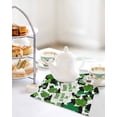thumbnail image 4 of St. Patrick's Day Kitchen Dish Towels for Drying Dishes Set of 2, Green Shamrock Leaves Black Cloud Spring Waffle Weave Microfiber Hand Tea Bathroom Towels Quick Dry & Absorbent Towel 12x12, 4 of 7