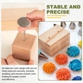 thumbnail image 3 of 1 Set Wooden Flower Nails Holder, 2.36/4.72 Inch H Cake Decorating Nail Stand Cake Decorating Baking Tools S/D Hole for DIY Icing Flower Cookies Cupcake Wedding Party, Wood Color, 3 of 6