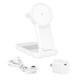 thumbnail image 3 of (2 pack) onn 3-in-1 Qi2 Certified Wireless Charging Stand – Foldable Design with Wall Adapter & Cable – Compatible with iPhone 17/16/15/14/13/12, Samsung Galaxy S23/S22, Pixel, AirPods & Apple Watch – White, 3 of 11