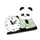 thumbnail image 5 of Bonito reloj de mesa con forma de panda, elegante y práctico reloj de escritorio, silencioso, para hotel, oficina, dormitorio infantil, sala de estar Estilo B, 5 of 8