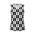 thumbnail image 3 of Picia Nautical Anchors1 Pattern Women's Workout Tank Top,Breathable Activewear,Slim Fit Athletic Top,Versatile Workout Moisture-wicking top-Large, 3 of 9