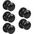 thumbnail image 1 of Matte Door Knob Passage Function Passage Door Knob for Hall and Closet Door Lockset NonLocking Round Ball Doorknob Colonial Style Door Handle Knob Left and Right Open, 1 of 7