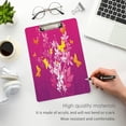 thumbnail image 5 of FMSHPON Butterfly Flower Clipboard Hardboard Wood Nursing Clip Board and Pull for Standard A4 Letter 13x9 inches, 5 of 7