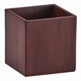 thumbnail image 1 of Cal Mil 4004-4 Carré Condiment Brun Foncé et Porte-Couverts - 4 x 4 x 4 Po., 1 of 1