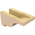 thumbnail image 5 of 4"W x 8"D x 4"H Wide Newport Rough Cedar Woodgrain TimberThane Corbel, Primed Tan, 5 of 6