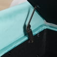 thumbnail image 5 of Domicare Velvet Storage Ottoman Bench with Lid, Ottoman with Storage for Living Room, Storage Ottoman Bench & End of Bed Bench, Upholstered Foot Rest,Teal, 5 of 12