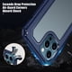 thumbnail image 5 of Caja del teléfono móvil de 6,7 pulgadas 1,5 mm PC TPU Armor Shell Funda protectora para iPhone 12 Pro Max Azul, 5 of 8
