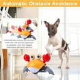 thumbnail image 2 of Escaping Crab Dog Toy with Obstacle Avoidance Sensor,Dancing Crab Toys with Music Sounds & Lights for Dogs Cats Pets,Crawl Toys Orange, 2 of 4