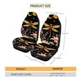thumbnail image 7 of FOR U DESIGNS Dragonfly Flower Print Car Front Seat Cover Comfortable Car Seat Protector Wear-Resistan Auto Front Seats Only Interior Covers for Vehicle SUV Truck Sedan, Pack of 2, 7 of 7
