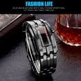 thumbnail image 3 of Binary Red LED Digital Watch Waterproof Mens Classic Creative Fashion Plated Wrist Watches, 3 of 8