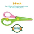 thumbnail image 3 of Channie's Safety Scissors for Small Hands (Ages 3-5) - Kid-Safe Plastic Training Scissors for Preschoolers, Child Hand-Eye Coordination Development, Kids Scissors, Toddler Safety Scissors (2 pack), 3 of 8