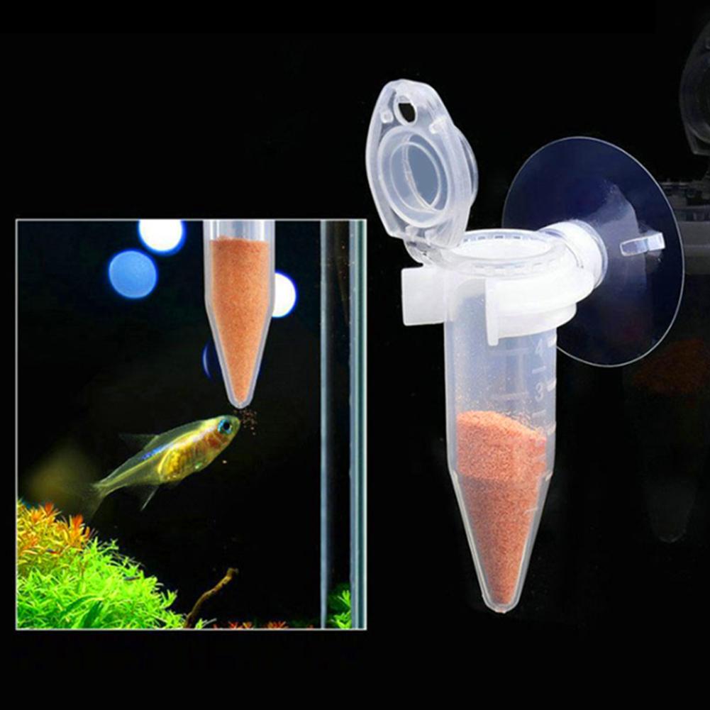 TOPINCN Fish Feeder,Durable Transparent Aquarium Shrimp Larvae Feeding