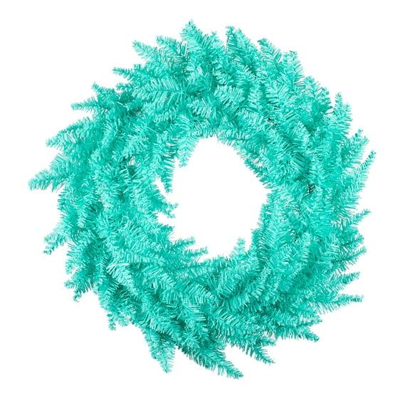 Vickerman 24" Aqua Fir Artificial Christmas Wreath, Unlit