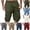 #01 Army Green, variant on Cargo Shorts for Men 2026 – Casual Summer Hiking Elastic Waist Big and Tall Knee Length Multi-Pockets Bermuda Shorts, Wine M