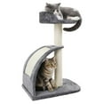 thumbnail image 3 of Clearance! Cat Tree Sisal-Covered Scratching Post and Pad, Cat Activity Center for Kittens Grey, 3 of 8