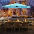 thumbnail image 7 of Autlaycil 10 FT Patio Umbrella with Steel Tilt and Crank, 8 Strip Lights Includes 64 Solar LED Lights - Blue, 7 of 7