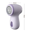 thumbnail image 2 of Rirool USB Rechargeable Fabric Shaver, Lint Remover with 3 Stainless Steel Blades & Digital Display, Portable Clothes Defuzzer for Sweaters & Blankets, Purple, 2 of 8