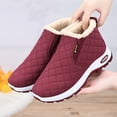 thumbnail image 5 of Miluxas Womens Winter Snow Boots Casual Breathable Insulated Warm Lined Anti Slip Walking Comfortable Outdoor Boots Wine 9(42), 5 of 7