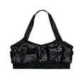 thumbnail image 3 of DPOIS Girls Child Sequin Halter Bra Top Kids Jazz Ballet Dance Stage Performance Fancy Tops, 3 of 5
