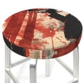 thumbnail image 3 of Goofa Silhouette Trumpet Red Art Printed Stool Covers Round, Waterproof Round Bar Stool Covers Anti-Slip Round Bar Stool Seat Cover with Elastic Bands Durable-13 inch, 3 of 7