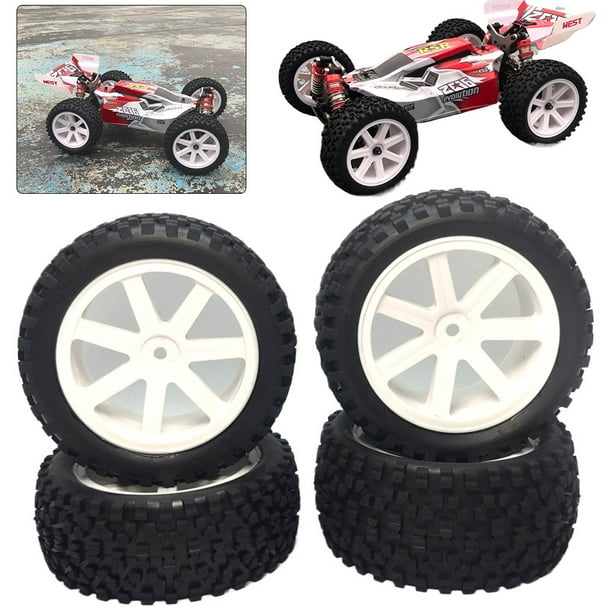 Neumáticos Goma Hugtrwg 4 Uds Bujes Hexagonales 12mm para Gato HPI HSP ZD Racing Rojo
