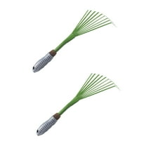 2 Pcs Lawns Eject Garden Rake Gardening Hand Tool Cleaning Tools