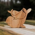 thumbnail image 5 of Cheers.US Wooden Puzzle Figurine, Cute Animal Family Day Gift Beautiful Animal Figurine Bear Decor, Wooden Desktop Ornament Mother and Child Crafts Wood Elephant Statue for Mother's Day, 5 of 7