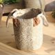 thumbnail image 5 of Bolsa de almacenamiento de Moda perfecl Cesta de mimbre de flores, 5 of 8