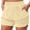 j15-Beige, variant on LIIPEE Womens Shorts Athleisure Solid Color High Elastic Waistpull-On Hybrid Ladies Casual Summer Relaxed Fit Daily Comfortable Breathable Soft Fashion Ruched Sports Shorts With Pockets,S