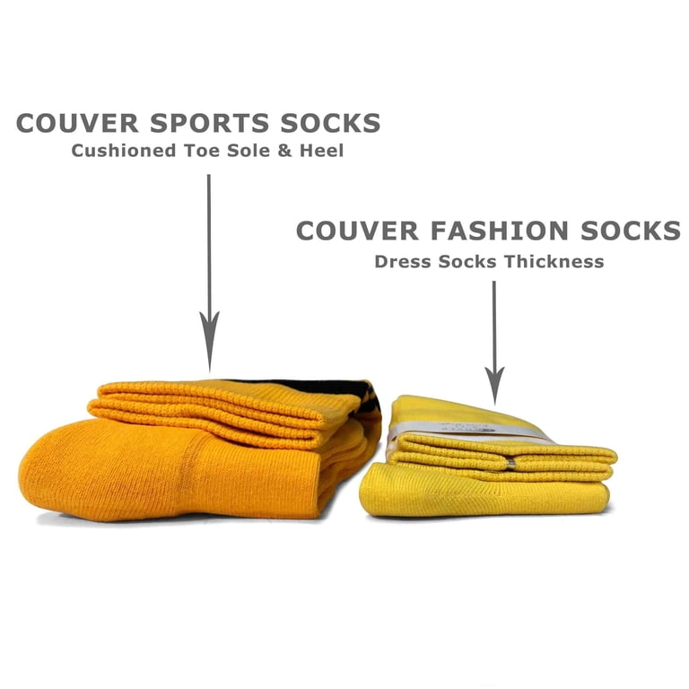 COUVER Youth Knee-High Sports Athletic Socks photo 4
