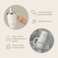 thumbnail image 3 of YAYA My First Travel Tumbler for Preschool & Kids 3+, Insulated Stainless Steel Tumbler with Reusable Silicone Straw & Spill-Proof Lid, Cup Holder Compatible, BPA-Free, 12oz, White, 3 of 9