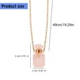 thumbnail image 3 of YIEMEEN Perfume Bottle Charm Necklace with Stainless Steel Cable Chain Stylish Crystal Neckchain Fashionable Jewelry for Women, 3 of 21