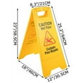 thumbnail image 2 of VEVORbrand Caution Wet Floor Sign 25-Inch Yellow Wet Floor Sign Double Sided Wet Floor Cones Fold-Out Bilingual Plastic Board for Indoors and Outdoors 12 Pack, 2 of 9