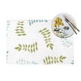 thumbnail image 4 of XMXY Woven Placemats Set of 4 PCS, Abstract Leaf Branch Table Mats Washable Heat Resistant Placemats, 4 of 6