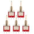thumbnail image 1 of 5 Pcs MTS-303 3PDT 9 Pin 3 Position On/Off Mini Toggle Switch, 1 of 4