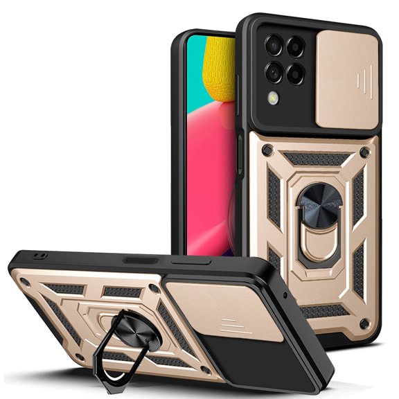 For Samsung Galaxy M53 5G Sliding Camera Cover Design TPU   PC Phone Case