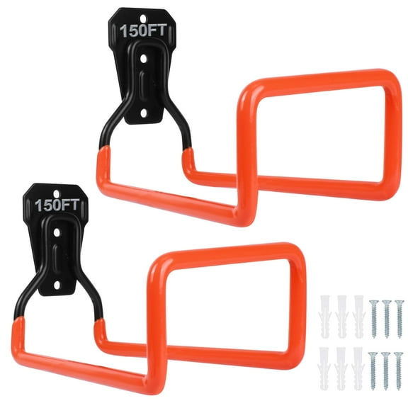 2pcs orange - Heavy-duty garden hose rack