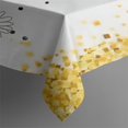thumbnail image 3 of White Butterfly Flower Dot Pattern Rectangle Tablecloth 60"x84",Waterproof Polyester Rectangle Table Cloth, Wipeable Spillproof Polyester Tablecloth for Dining, Camping, Indoor and Outdoor, 3 of 5