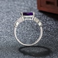 thumbnail image 4 of CILENON Gold Band Ring Woman Ladies Fashion Rings Inlaid Zircon Personalized Fashion Combinations Crystal Horse Eye Diamond Rings Gold Engagement Rings for Women Thumb Rings for Women (Purple,8), 4 of 6