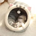 thumbnail image 3 of Cama para gatos - Alfombra tipo cueva lavable | Cama para gatos de interior | Casa cueva para gatos | Cómoda cama para gatos tipo cesta | Casa para gatos de interior, 3 of 5
