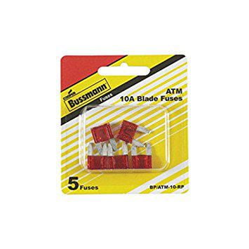 Fusibles à profil bas Cooper Bussmann BP ATM-10LP-RP 10 ampères 5 morceaux