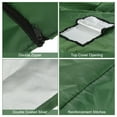 thumbnail image 3 of Uxcell IBC Tote Cover 275 Gallon 1000L 420D Fabric Waterproof Tank Protective Cover with Zipper for Garden Green, 3 of 7