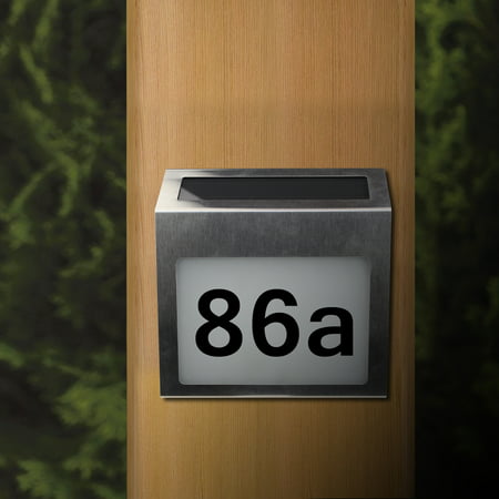 Solar Lighted Address Signs House, Solar Lighted House Numbers Canada