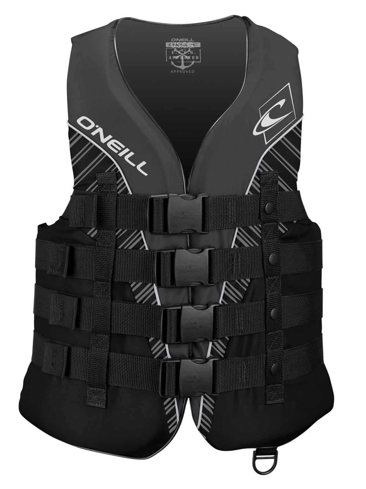 fysiek Hechting Vermindering O'Neill mens Superlite USCG life vest XL Black stealth (4723) - Walmart.com