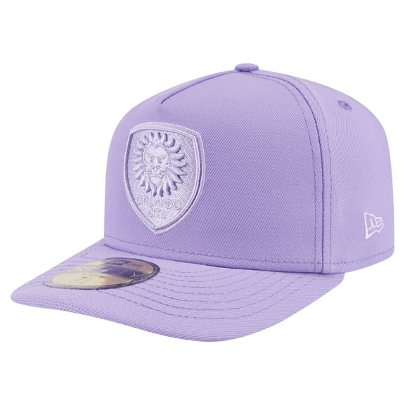 Men's New Era Purple Orlando City SC Color Pack A-Frame 59FIFTY Fitted Hat