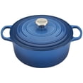 thumbnail image 1 of Horno holandés redondo Signature de hierro fundido esmaltado Le Creuset, 5,5 cuartos, color Marsella, 1 of 5