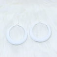 thumbnail image 3 of 80s 90s Neon Chunky Hoop Earrings Large Retro Exaggerated Round Candy Color Matte Geometric Dangle Earrings for Women Party Retro Y2k Costume Accessory, 3 of 5