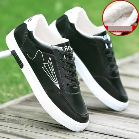 

jjayotai Shoes for Men Men S Leather Ultra-Light Sneakers Fashion Comfortable Casual Running Shoes Flash Picks
