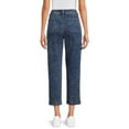 thumbnail image 4 of Time and Tru Women's Mid Rise Straight Utility Pants, 27" Inseam, Sizes 2-20, 4 of 6